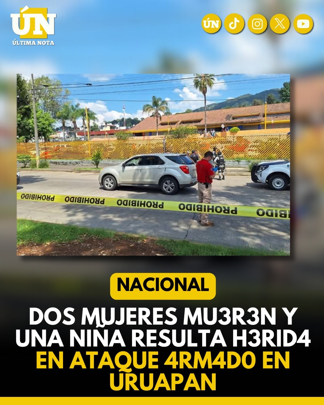 Dos Mujeres Mu3%r3n y Una Niña Resulta H3rid4 en Ataque 4rm4d0 en Uruapan.