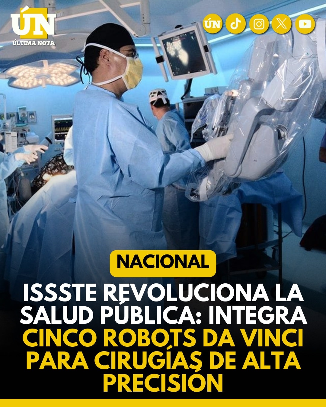 ISSSTE Revoluciona la Salud Pública: Integra Cinco Robots Da Vinci para Cirugías de Alta Precisión.