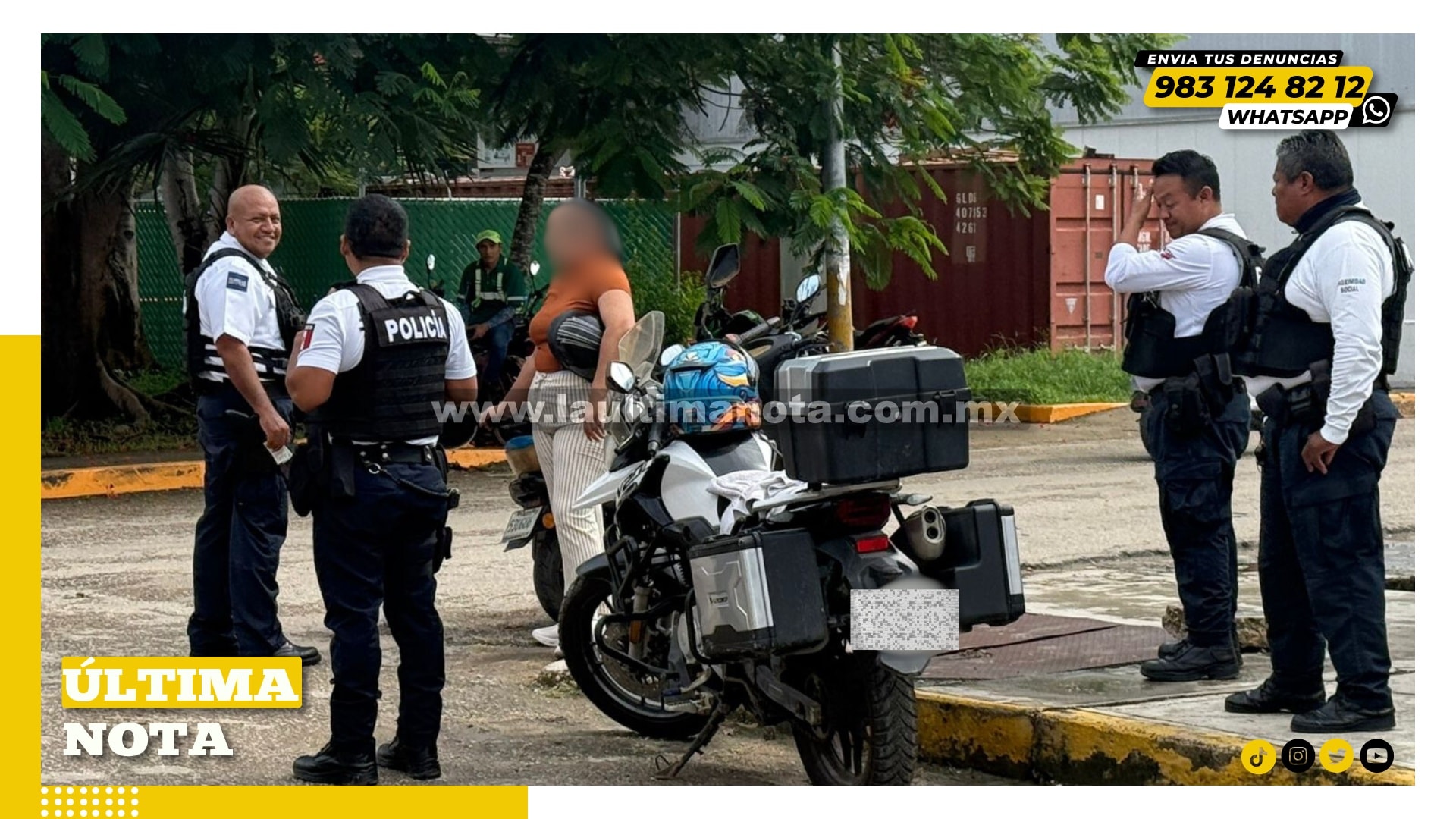Chocan dos motos en FCP.