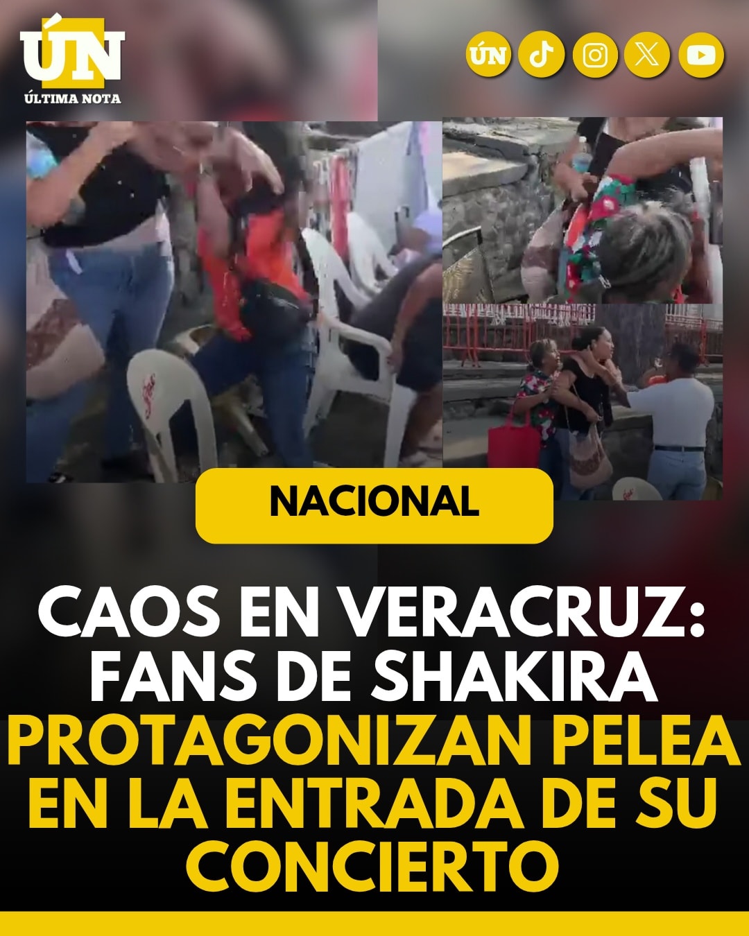 Caos en Veracruz: fans de Shakira protagonizan pelea en la entrada de su concierto.