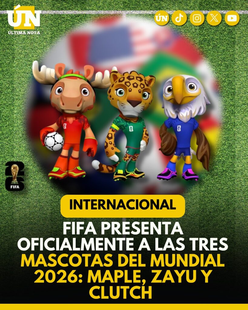 FIFA presenta oficialmente a las tres mascotas del Mundial 2026: Maple