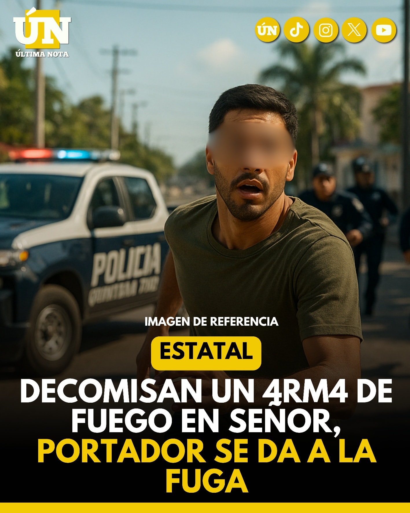Operativo sorpresa deja como resultado el decomiso de un 4rm4 de fu3go en la alcaldía de Señor.