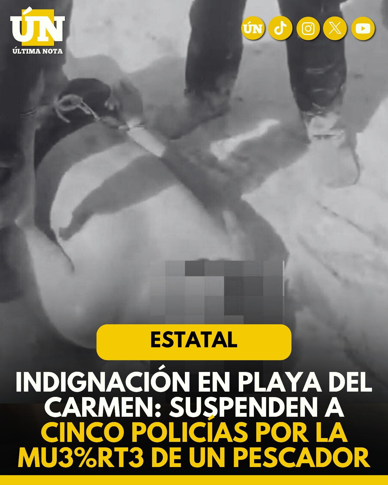 Indignación en Playa del Carmen: Suspenden a Cinco Policías por la Mu3rt3 de un Pescador