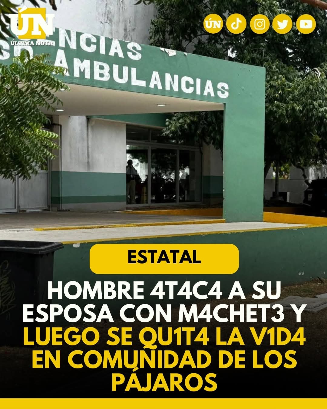 Hombre 4t4c4 a su esposa con m4ch3t3 y luego se quit4 la v1d4 en comunidad de Los Pájaros.