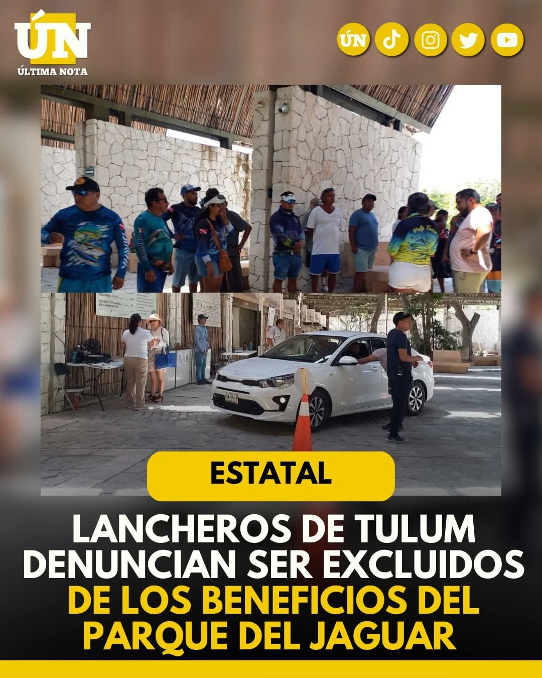 Lancheros de Tulum denuncian ser excluidos de los beneficios del parque del Jaguar.