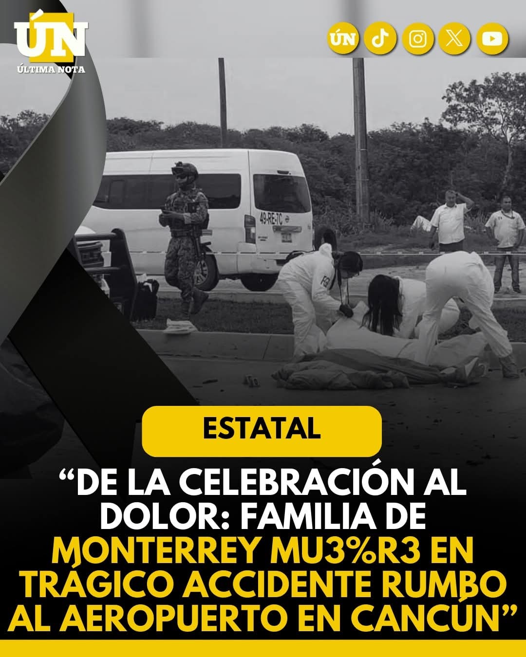 “De la celebración al dolor: familia de Monterrey mu3%r3 en trágico accidente rumbo al aeropuerto en Cancún” .