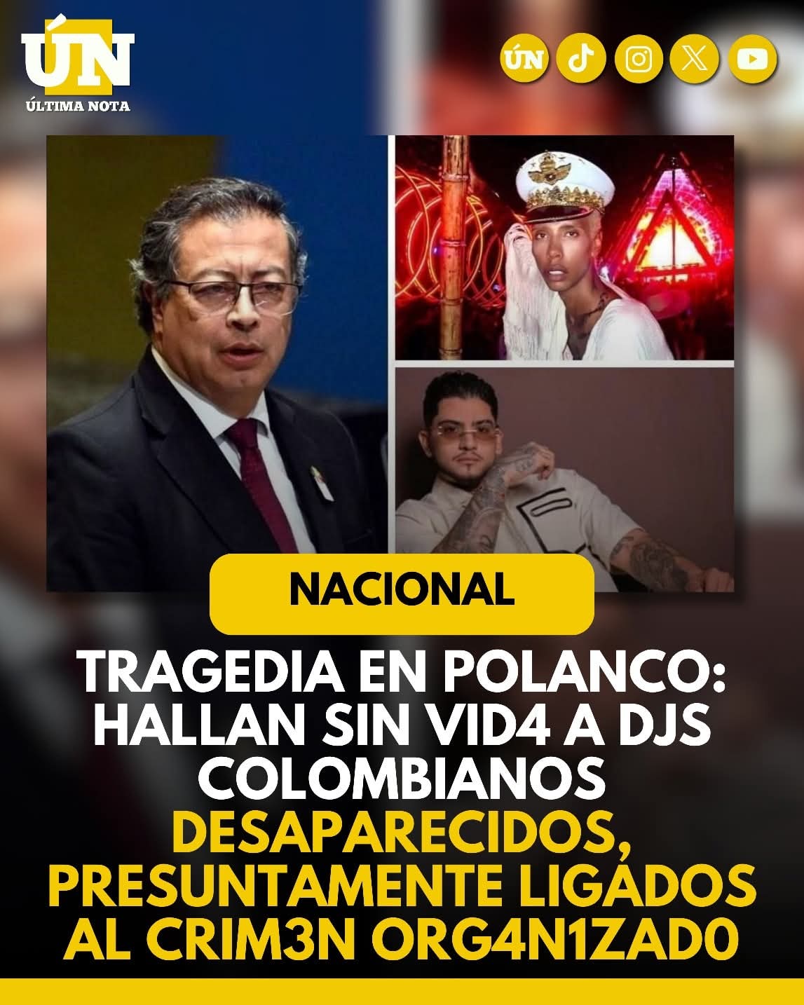 Tragedia en Polanco: Hallan sin vid4 a DJs colombianos desaparecidos, presuntamente ligados al crim3n org4niza4do.