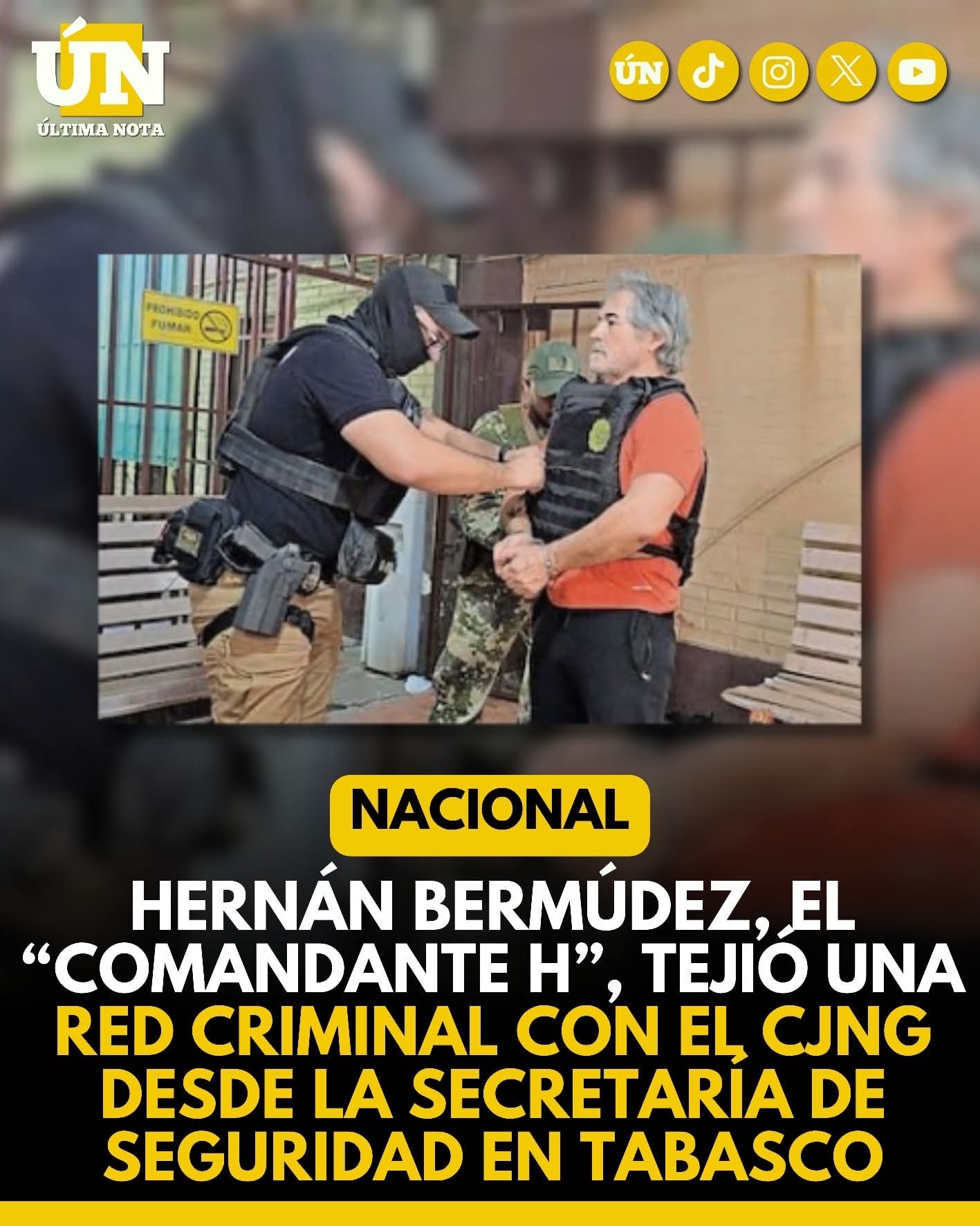 Hernán Bermúdez, el “Comandante H”, tejió una red cr1m1n4l con el CJNG desde la Secretaría de Seguridad en Tabasco.