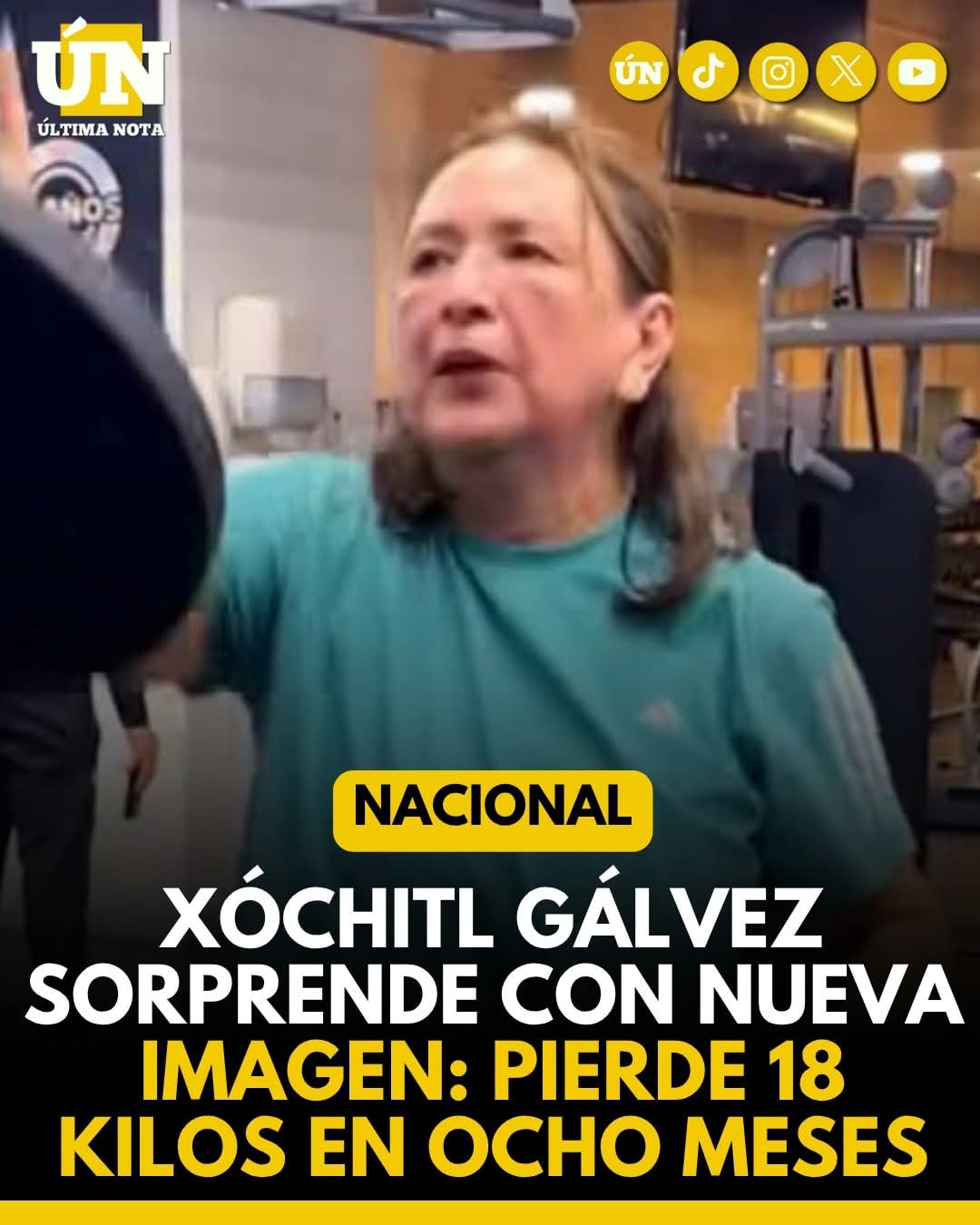 Xóchitl Gálvez sorprende con nueva imagen: pierde 18 kilos en ocho meses.