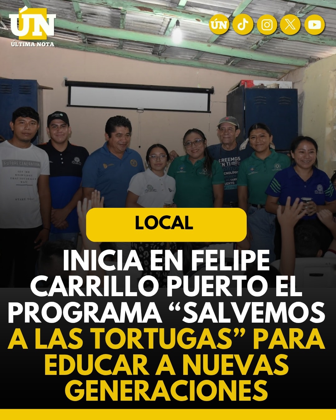 Inicia en Felipe Carrillo Puerto el programa “Salvemos a las Tortugas” para educar a nuevas generaciones