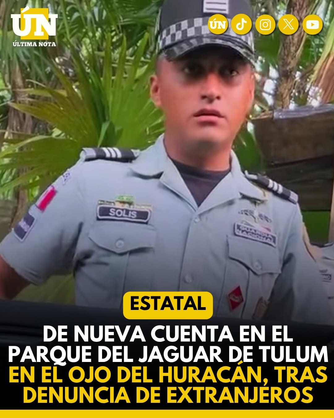 Turistas denuncian abuso de autoridad en el Parque del Jaguar de Tulum.