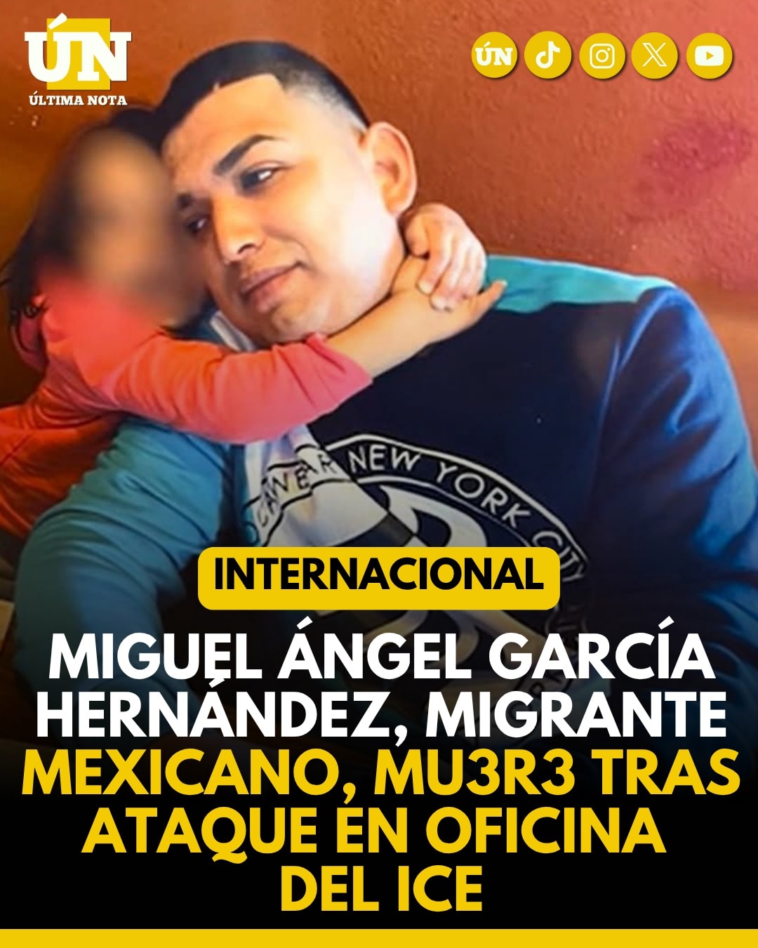 Miguel Ángel García Hernández, migrante mexicano, mu3r3 tras ataque en oficina del ICE.