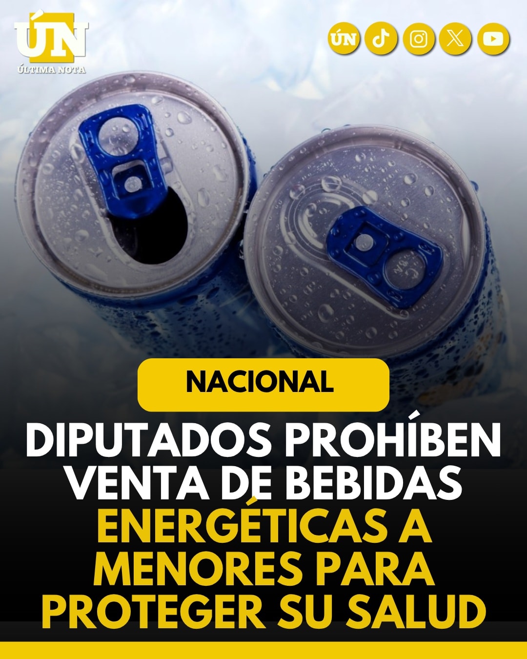 Diputados prohíben venta de bebidas energéticas a menores para proteger su salud.