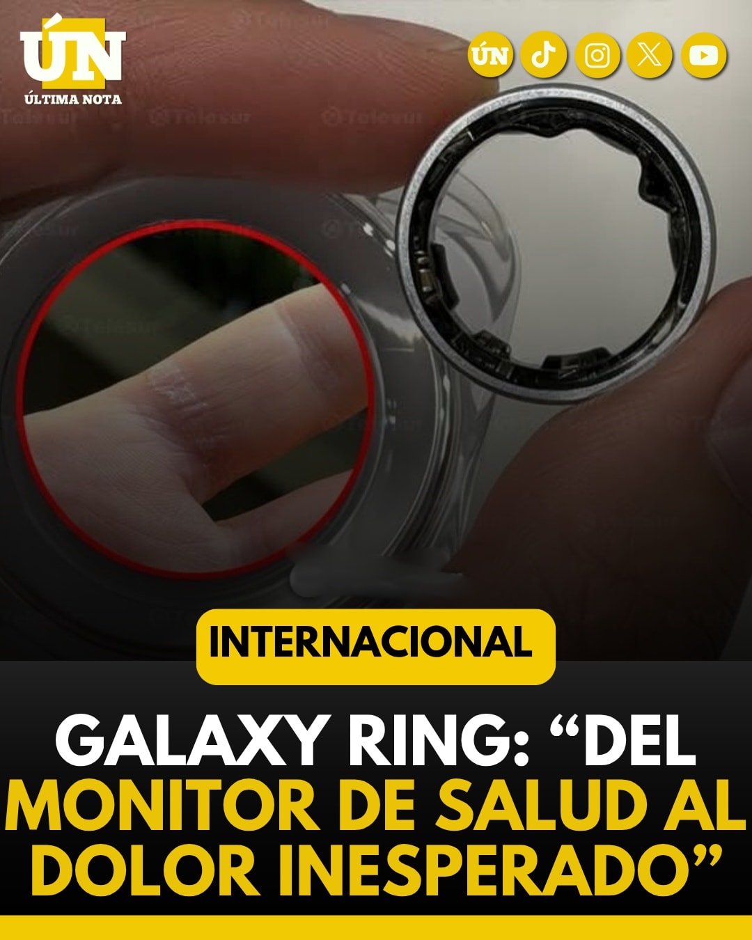 Del bienestar al riesgo: reportan incidente grave con el nuevo Samsung Galaxy Ring.