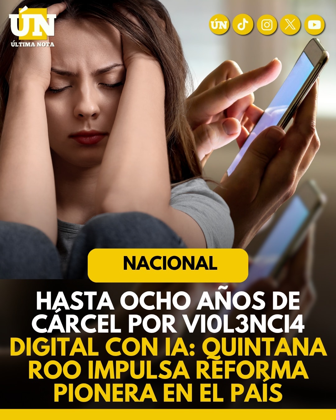 Hasta ocho años de cárcel por vi0l3nci4 digital con IA: Quintana Roo impulsa reforma pionera en el país.