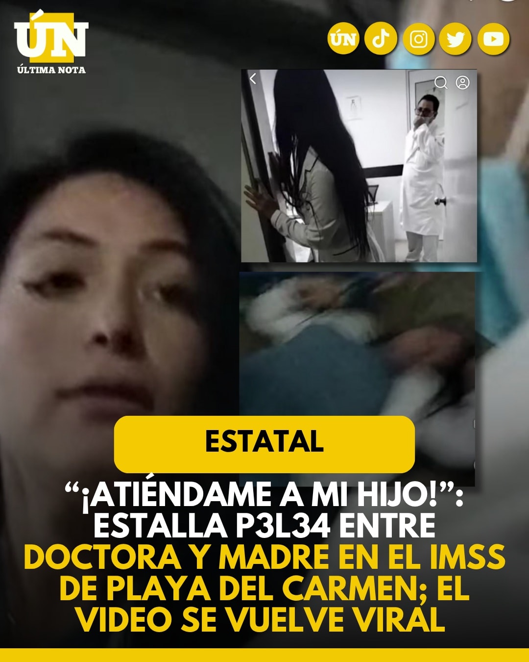 “¡Atiéndame a mi hijo!”: Estalla p3l34 entre doctora y madre en el IMSS de Playa del Carmen; el video se vuelve viral.