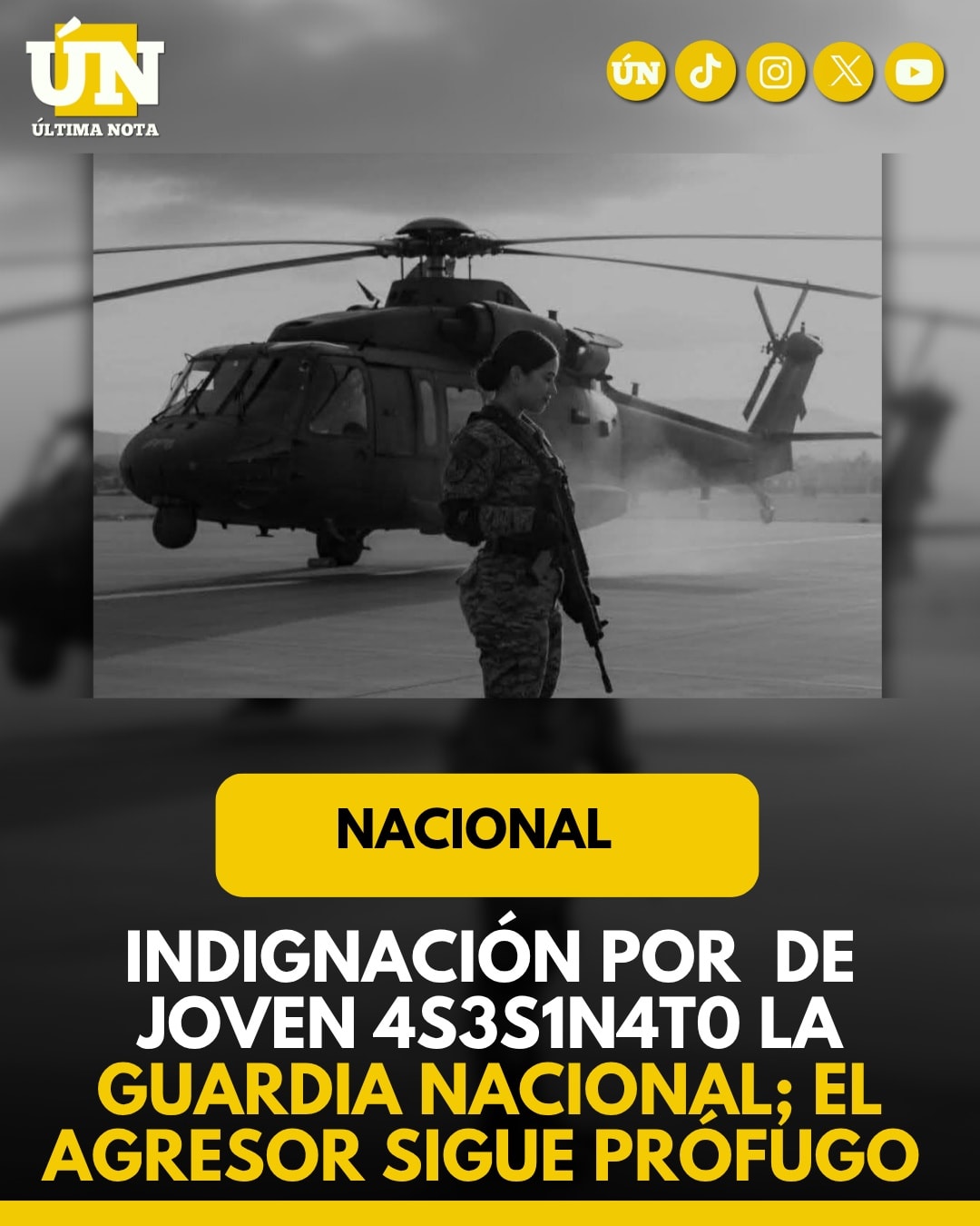 Indignación en México: Sargento de la Guardia Nacional as3s1n4 a su compañera en Acapulco y escapa sin ser detenido.