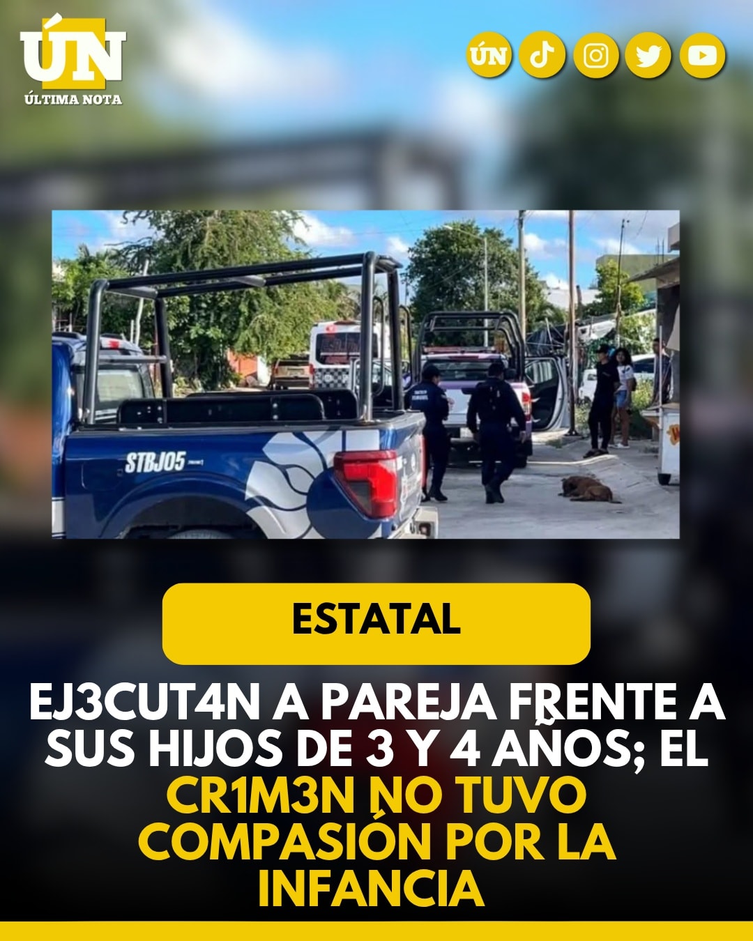 Ej3cut4n a pareja frente a sus hijos de 3 y 4 años; el cr1m3n no tuvo compasión por la infancia.
