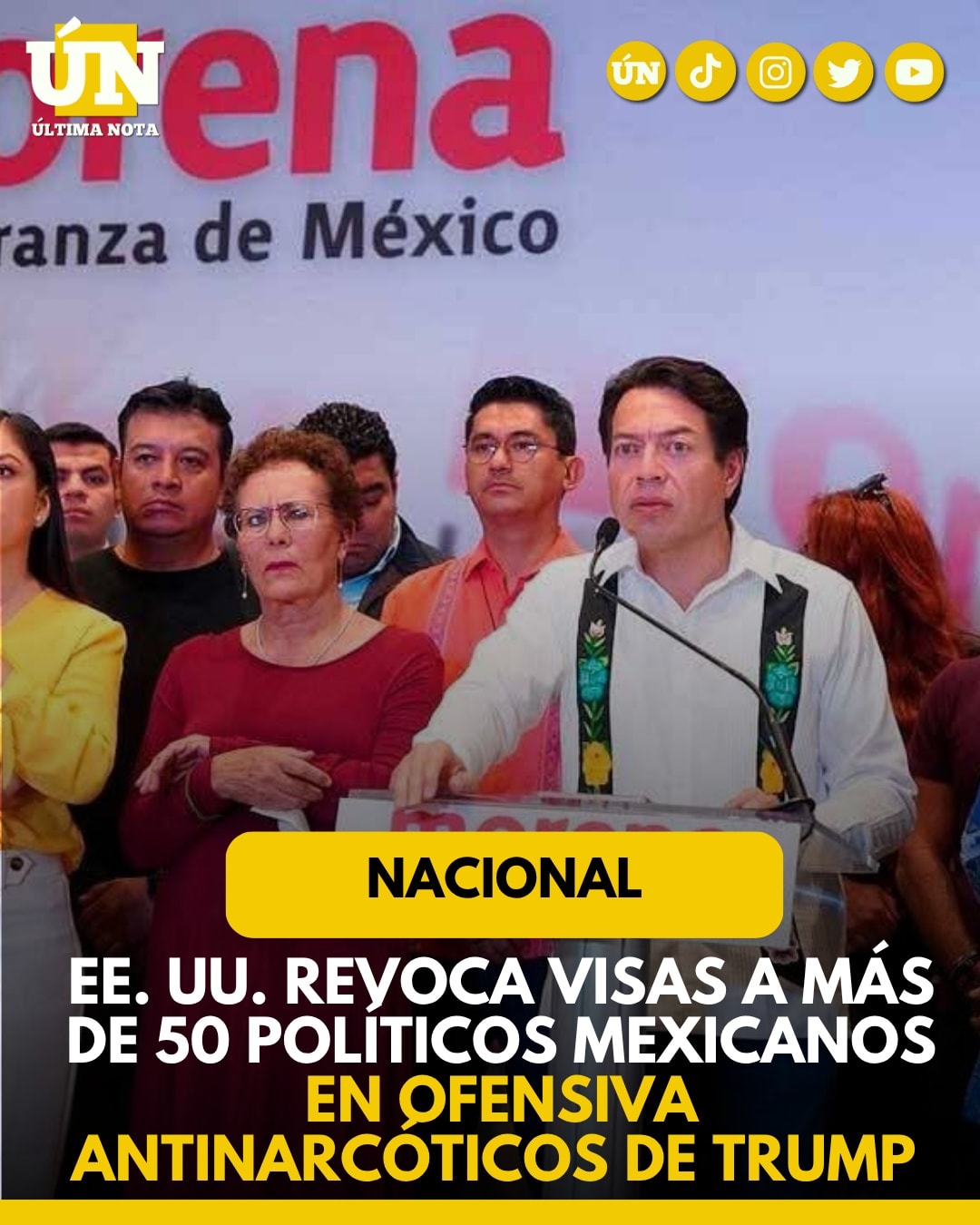 EE. UU. revoca visas a más de 50 políticos mexicanos en ofensiva antinarcóticos de Trump.