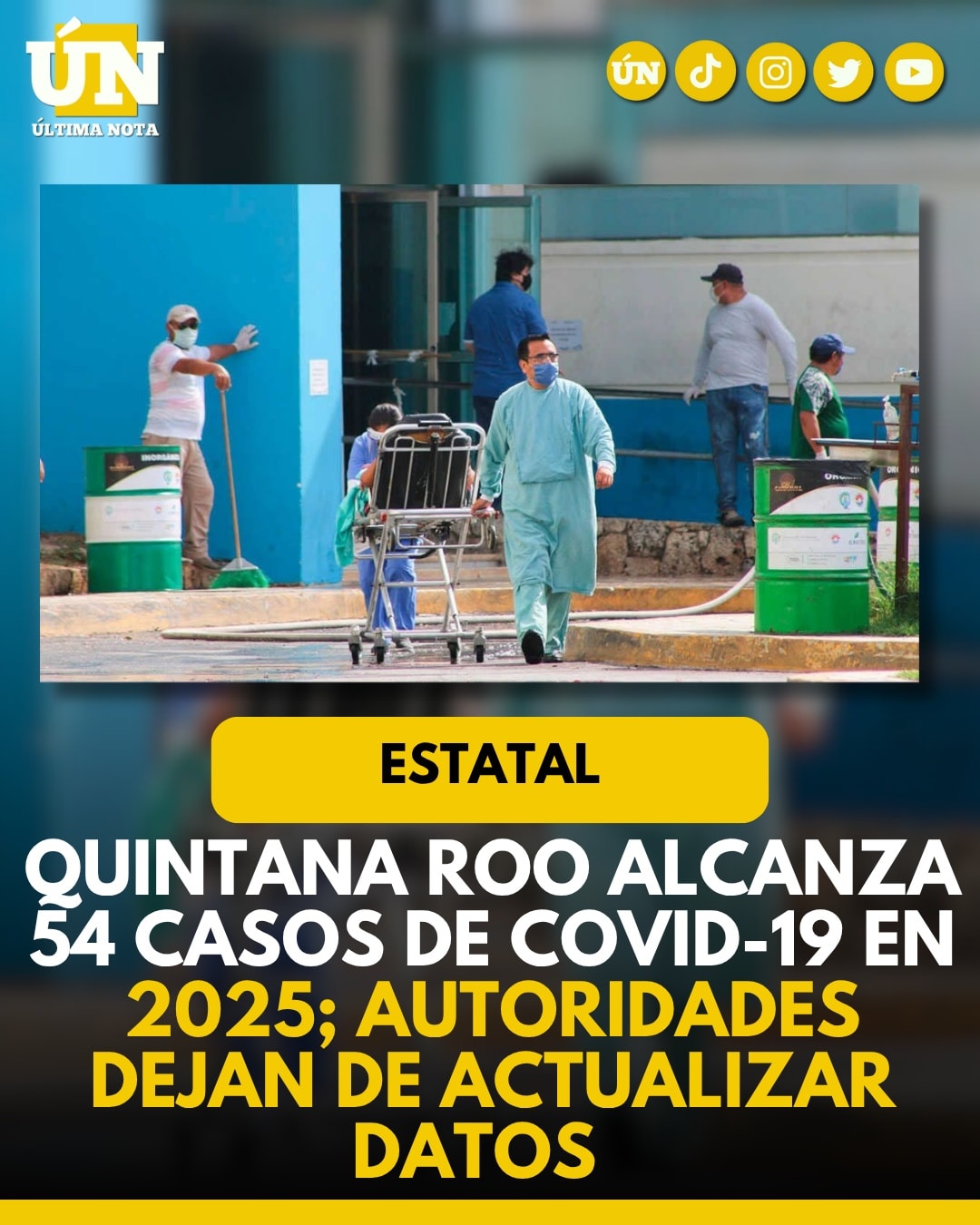 Quintana Roo alcanza 54 casos de COVID-19 en 2025; autoridades dejan de actualizar datos.