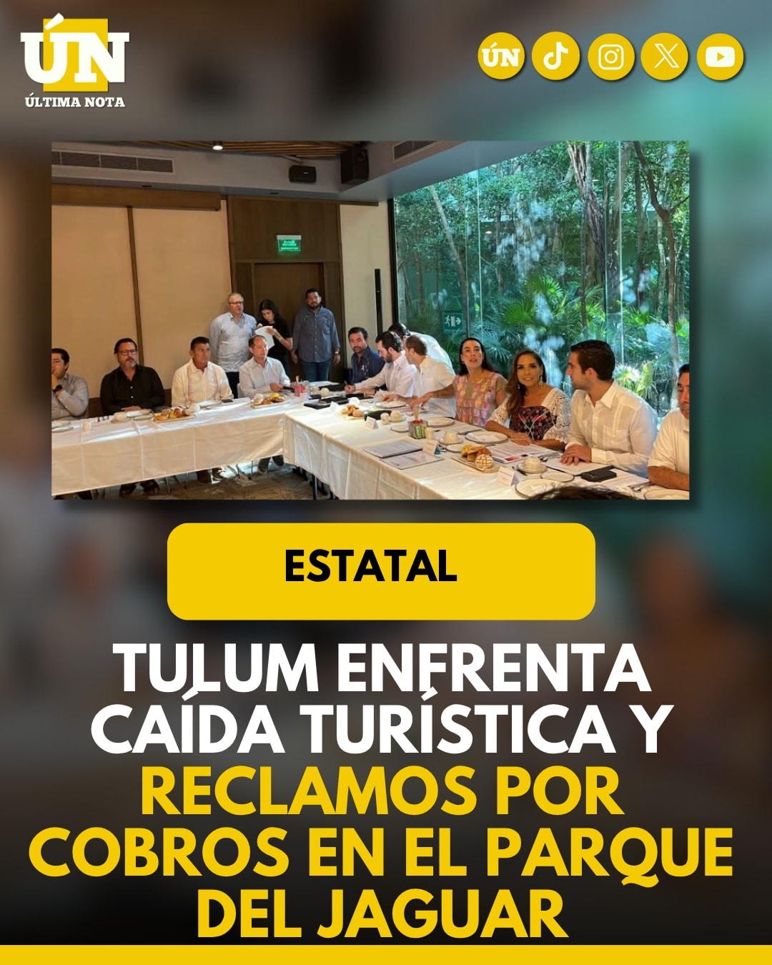 Crisis en Tulum: Gobierno federal y estatal buscan rescatar al turismo y resolver conflicto por el Parque del Jaguar.