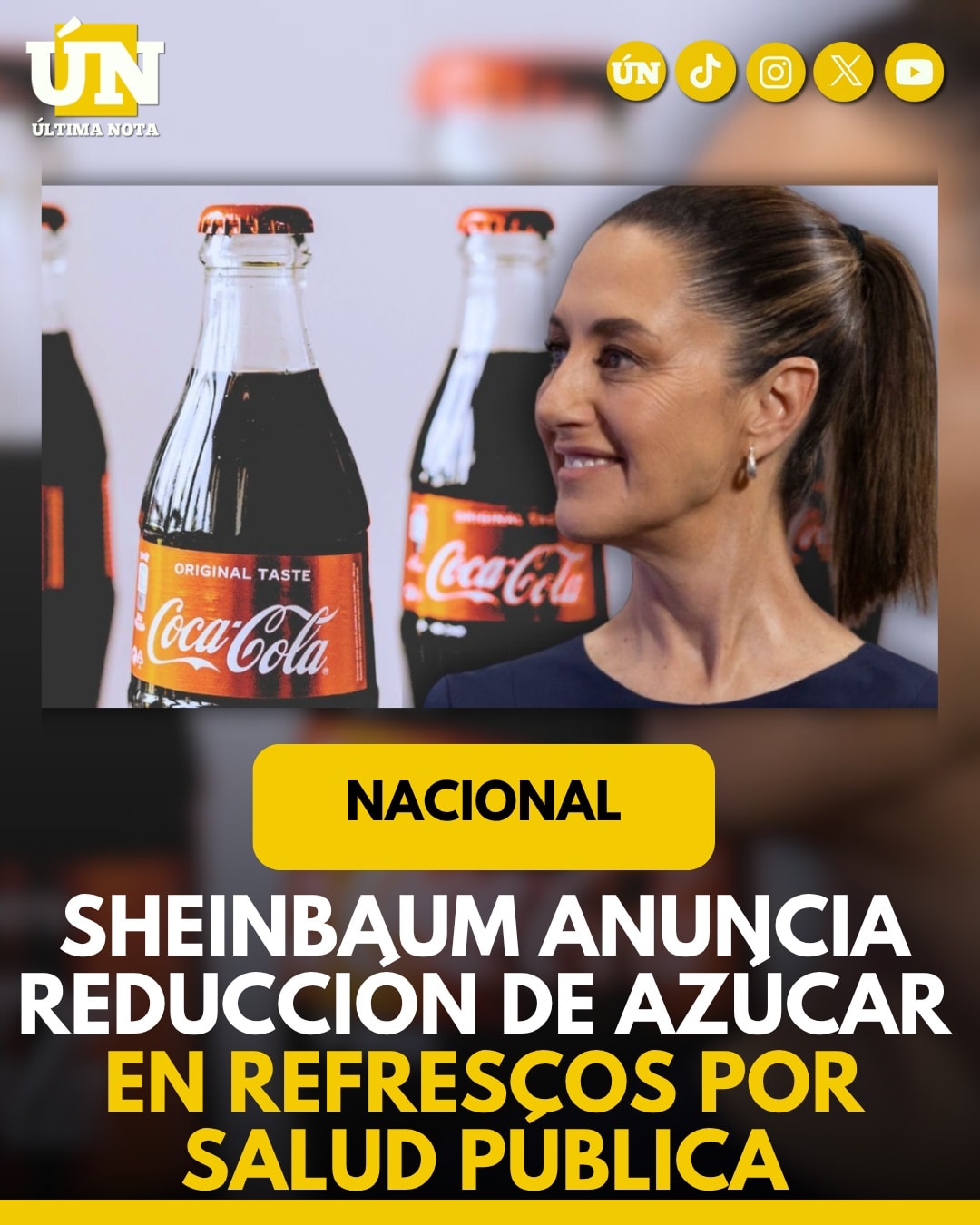 Industria refresquera reducirá azúcar tras acuerdo con Sheinbaum: “Es por la salud de los mexicanos”.