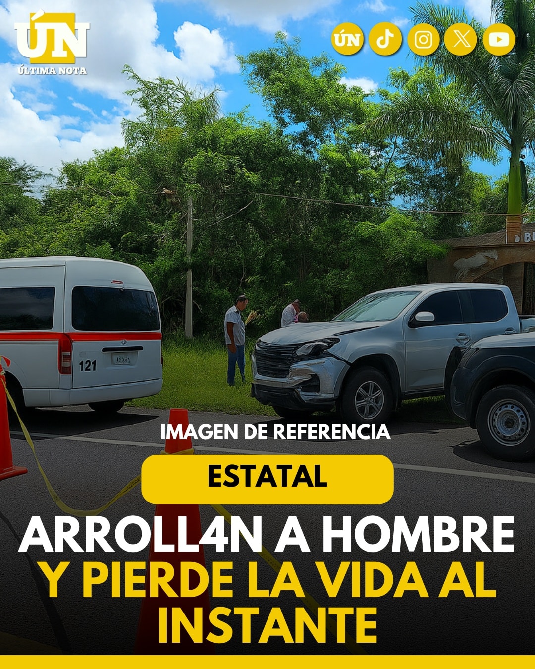 Arr0ll4n a hombre y pierde la v1d4 al instante.