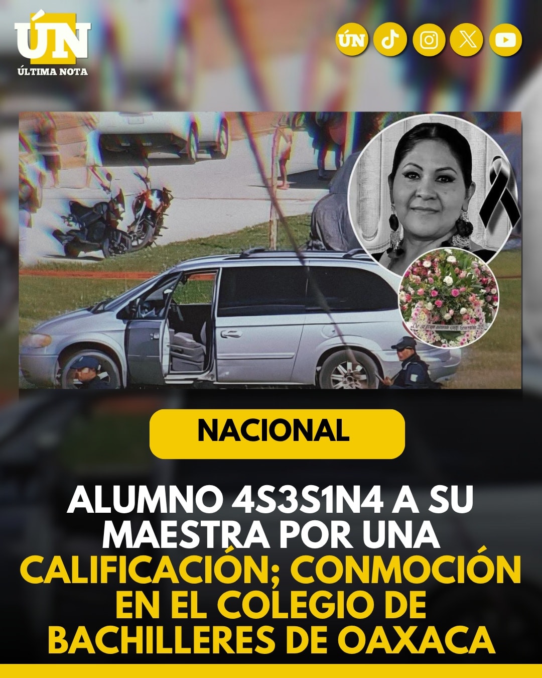 Alumno 4s3s1n4 a su maestra por una calificación; conmoción en el Colegio de Bachilleres de Oaxaca.