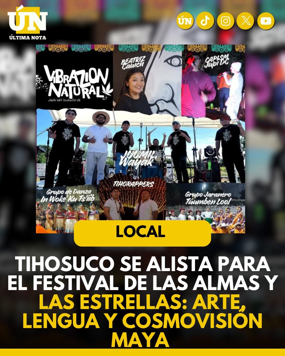 Tihosuco se alista para el Festival de las Almas y las Estrellas: arte, lengua y cosmovisión maya.