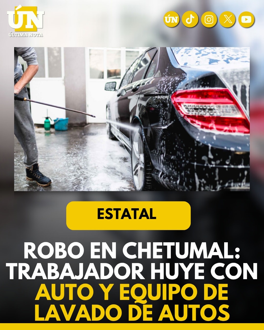 Empleado r0b4 vehículo y equipo de lavadero en Chetumal; dueño descubre el hurt0 al amanecer.