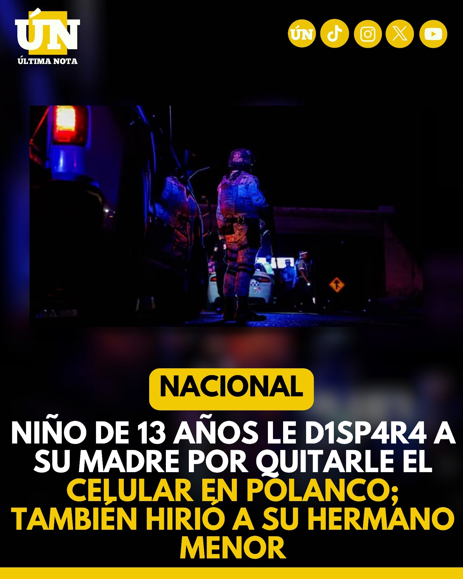 Niño de 13 años le d1sp4r4 a su madre por quitarle el celular en Polanco; también hirió a su hermano menor.
