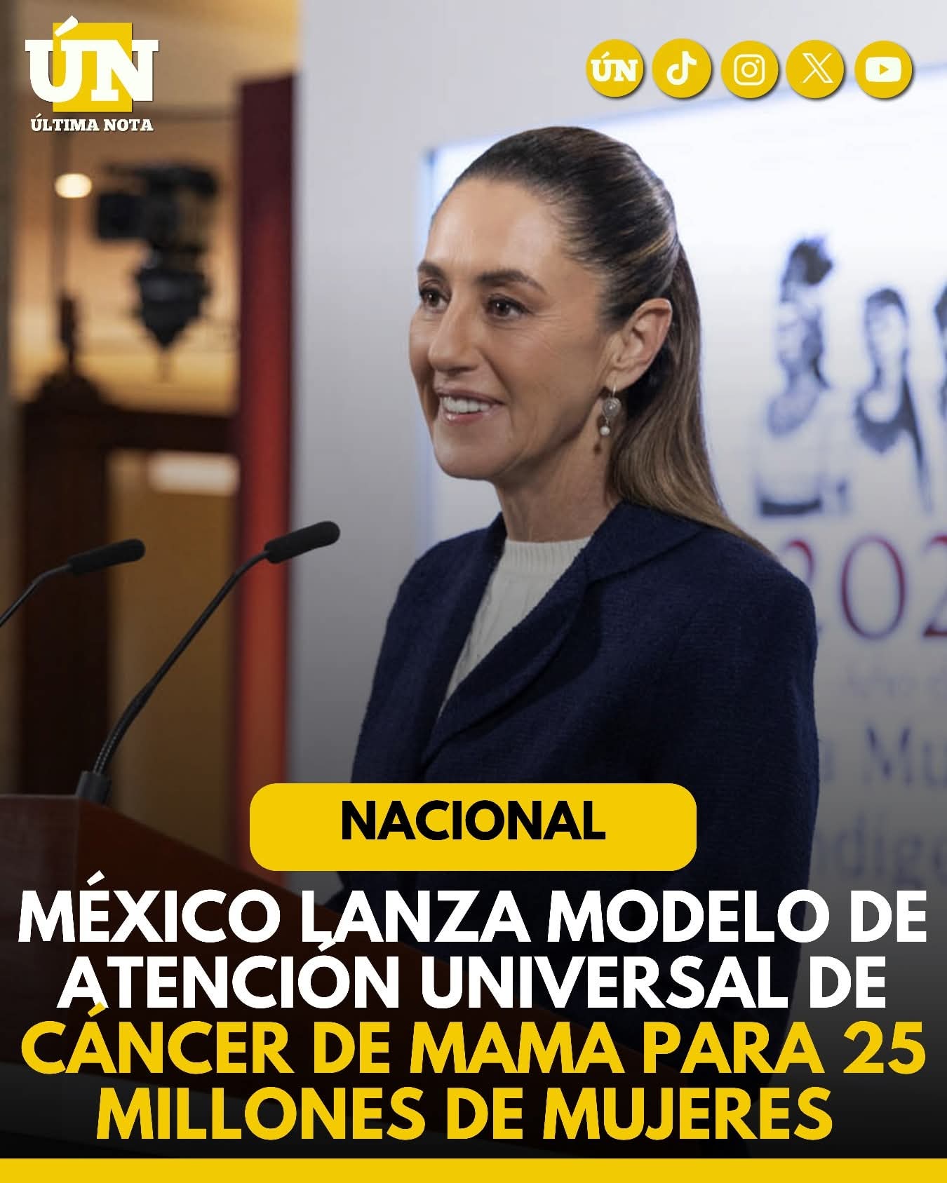 México lanza Modelo de Atención Universal de Cáncer de Mama para 25 millones de mujeres.