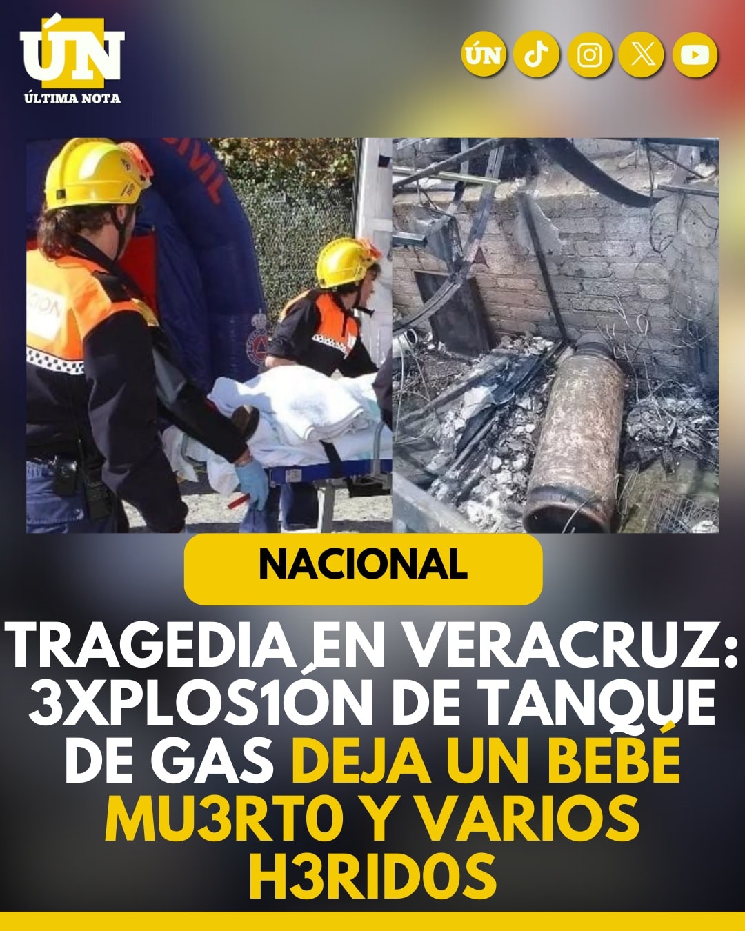 Tragedia en Veracruz: 3xplos1ón de tanque de gas deja un bebé mu3rt0 y varios h3rid0s.