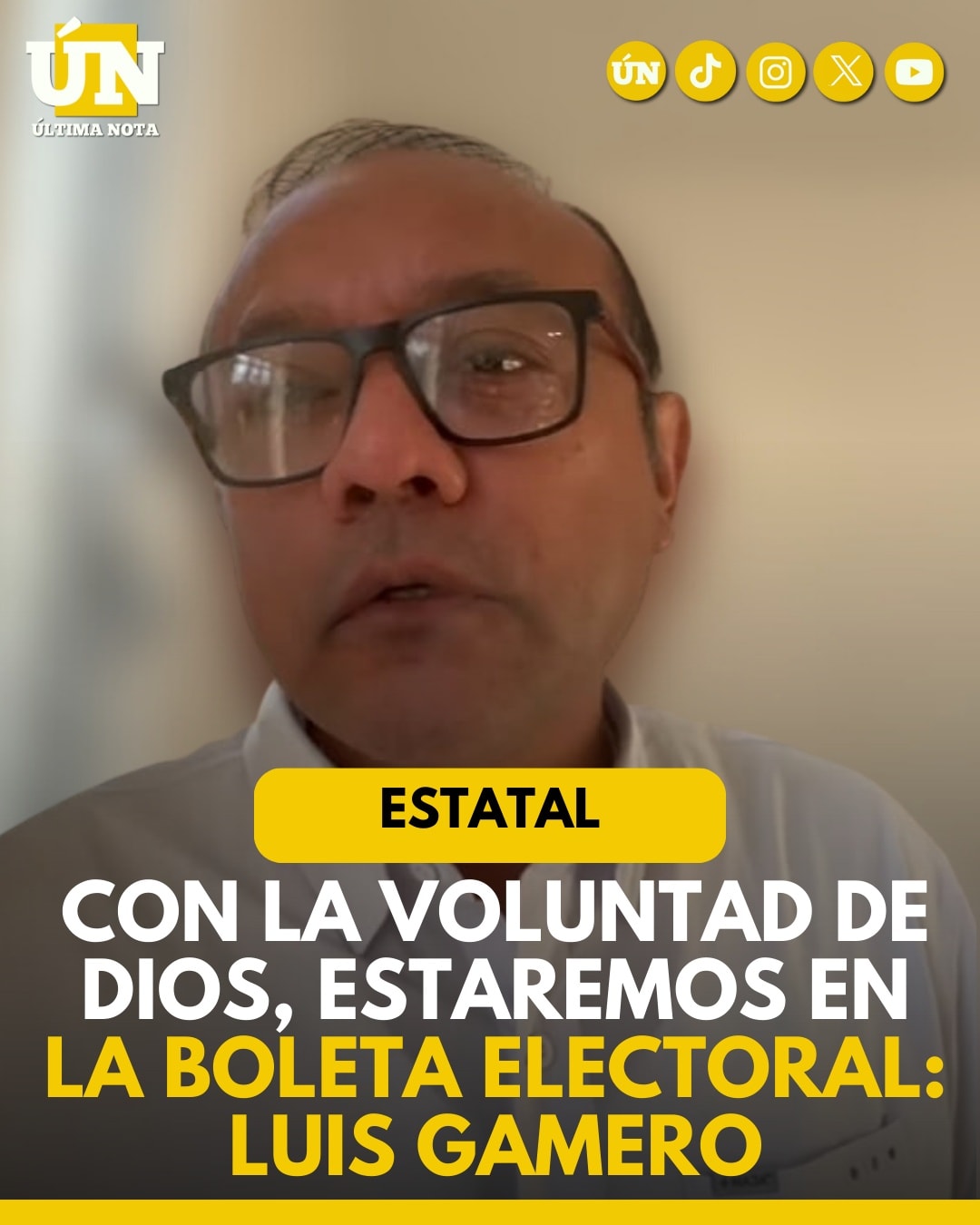 “Con la voluntad de Dios, estaremos en la boleta electoral”: Gamero fija postura rumbo al 2027.