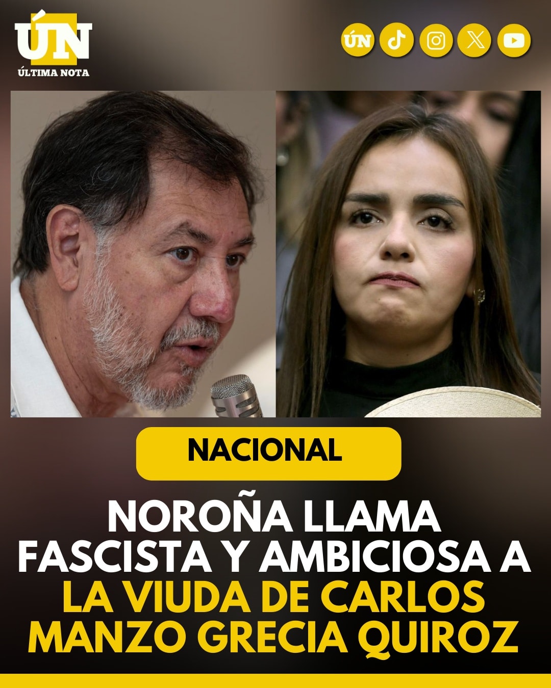 NOROÑA VS GRECIA QUIROZ, VIUDA DE CARLOS MANZO: ¿CRÍTICA POLÍTICA O VIOLENCIA DE GÉNERO EN PLENO DÍA CONTRA LA VIOLENCIA HACIA LA MUJER?