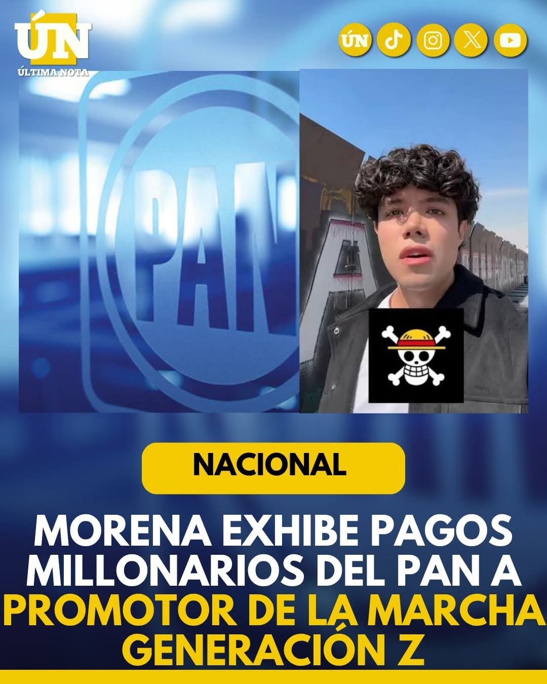 Morena exhibe supuesta operación millonaria: PAN pagó más de 2 mdp al promotor de la marcha Generación Z.