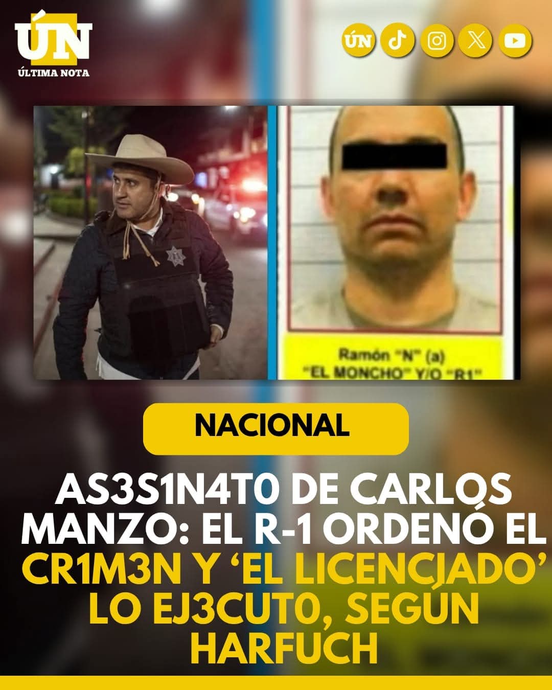 El R-1 dio la orden: ‘El Licenciado’ ej3cut0 el plan para 4s3s1n4r a Carlos Manzo, confirma Harfuch.
