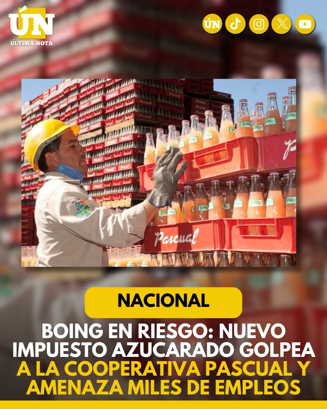 Boing en riesgo: nuevo impuesto azucarado golpea a la cooperativa Pascual y amenaza miles de empleos.