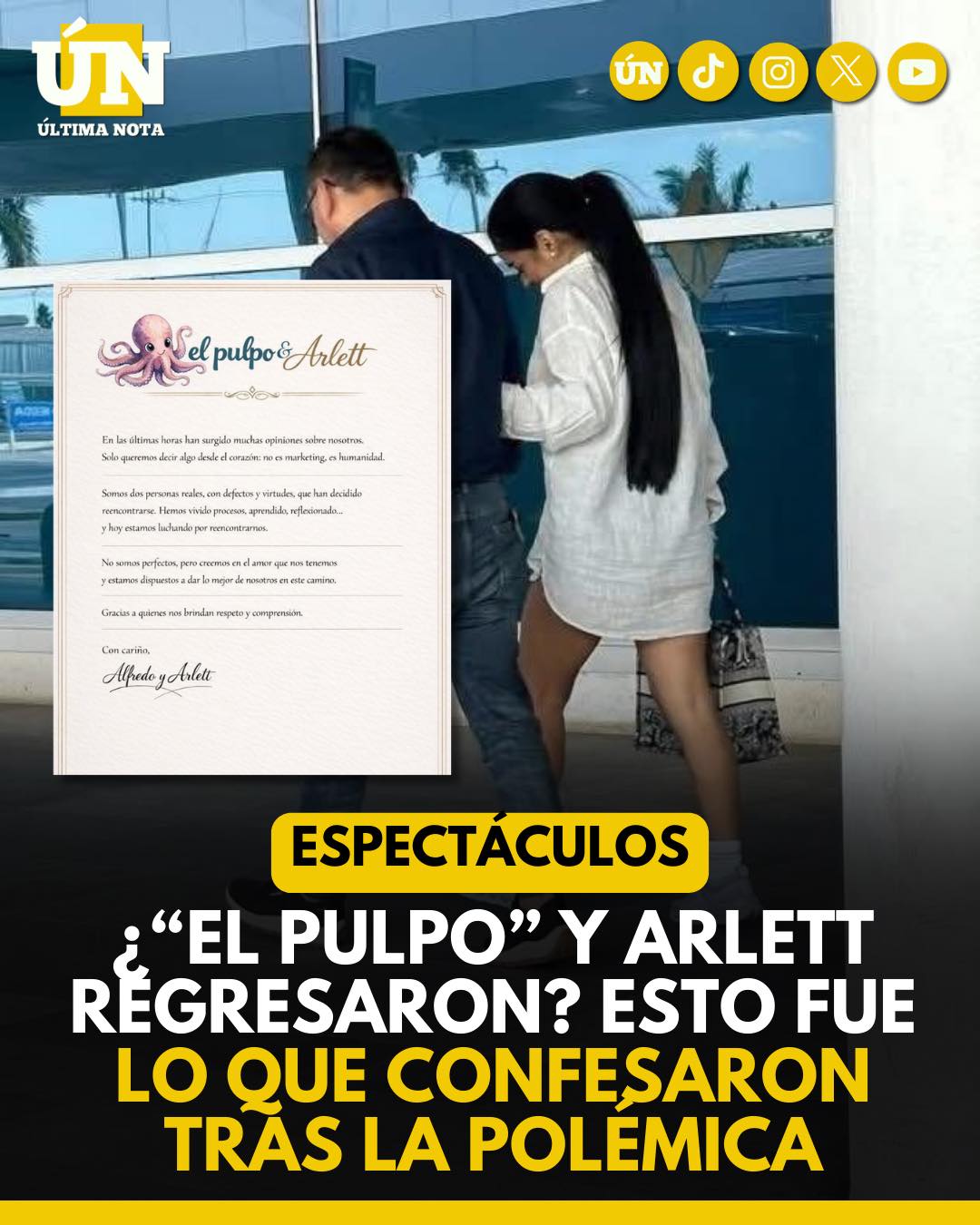 ¿“El Pulpo” y Arlett regresaron? Esto fue lo que confesaron tras la polémica