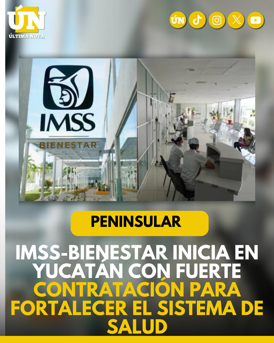 Yucatán será el primero en integrarse al IMSS-Bienestar; lanzan convocatoria para médicos y enfermeras.