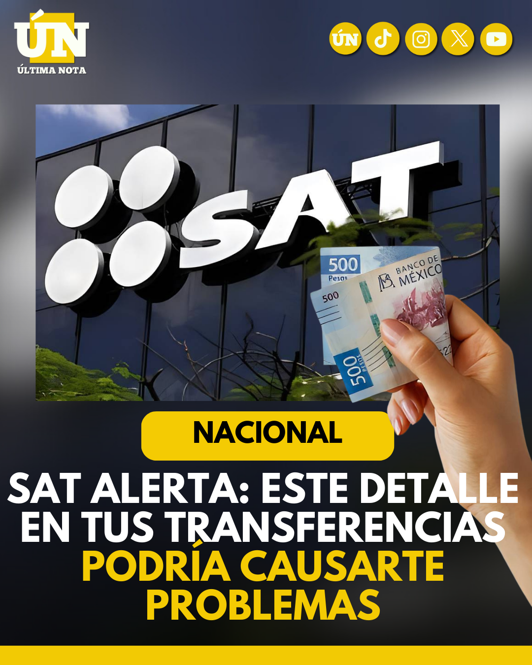 ¿El SAT puede multarte por transferirte dinero a ti mismo? Esto debes saber.