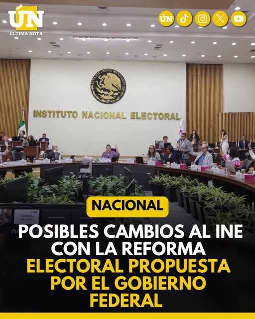 Posibles cambios al INE con la reforma electoral propuesta por el gobierno federal.