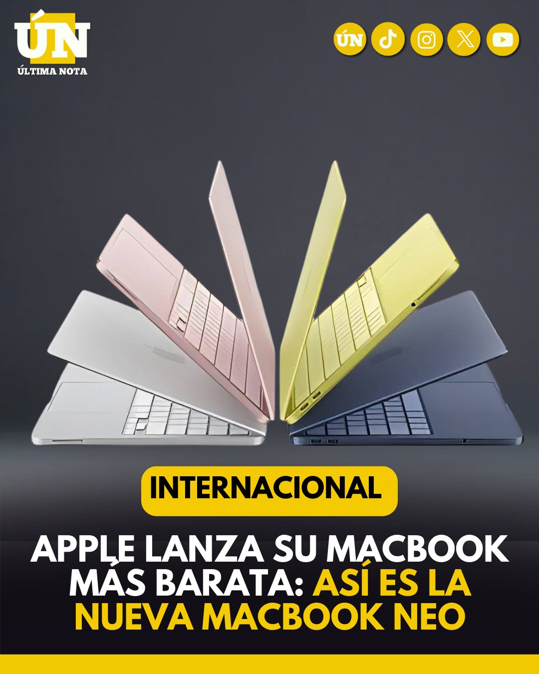 Apple sorprende con la MacBook Neo: su laptop más barata hasta ahora.