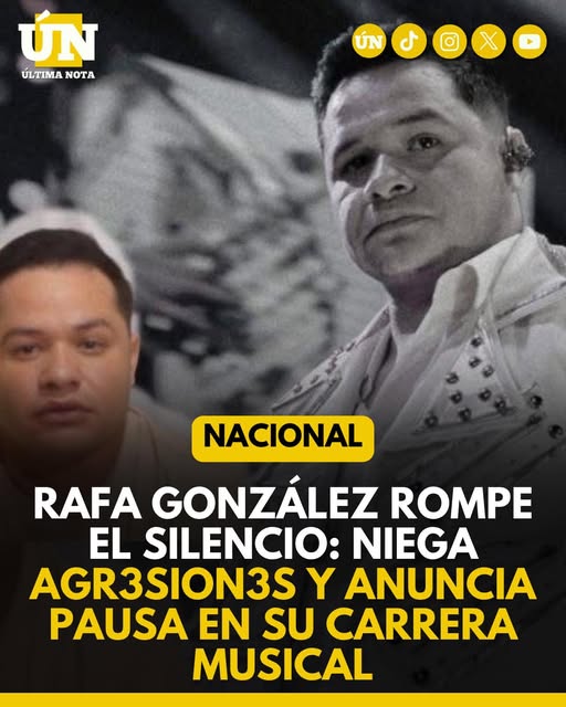 Rafa González rompe el silencio: niega agr3sion3s y anuncia pausa en su carrera musical.