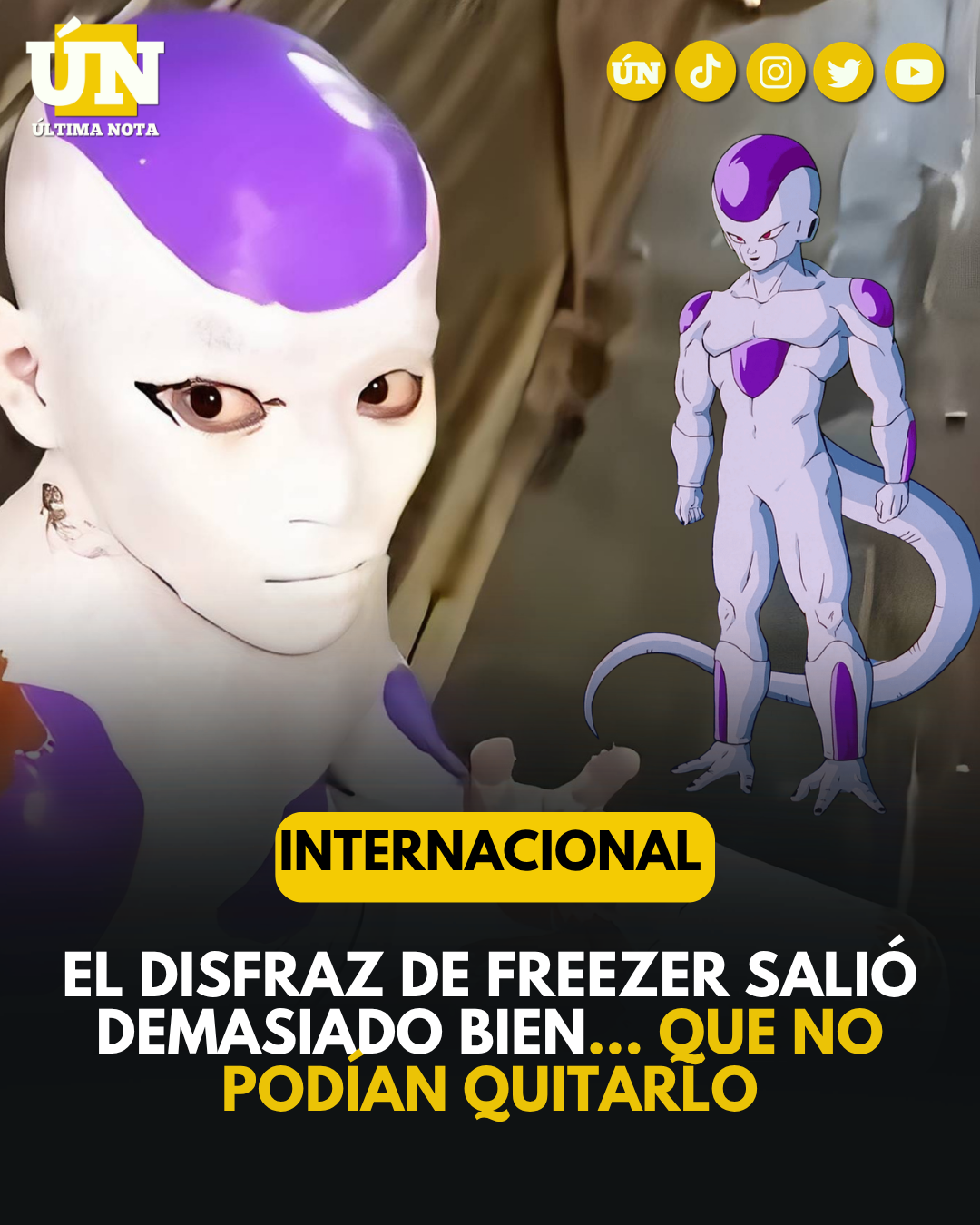 Un video viral ha generado reacciones en redes sociales luego de que unos padres en Argentina decidieran disfrazar a su hijo como Freezer, utilizando pintura tipo látex, la misma que se emplea comúnmente para paredes.