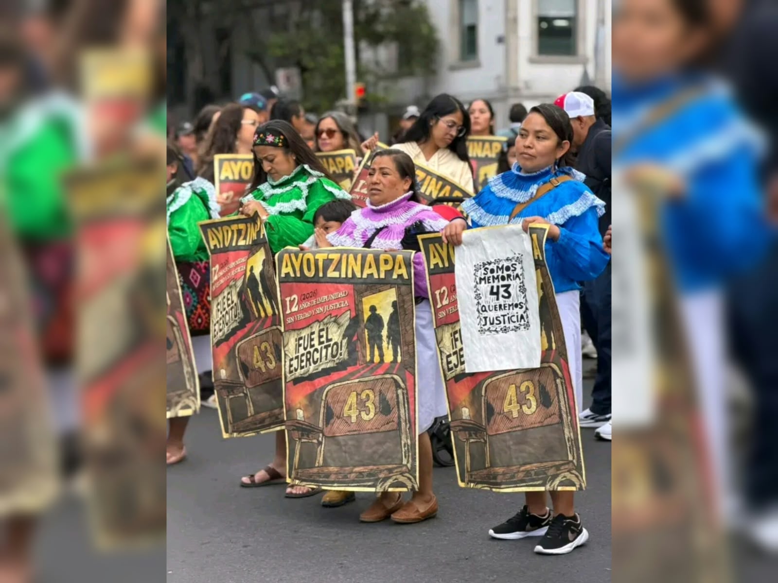 Con consignas como “verdad, justicia y esclarecimiento”