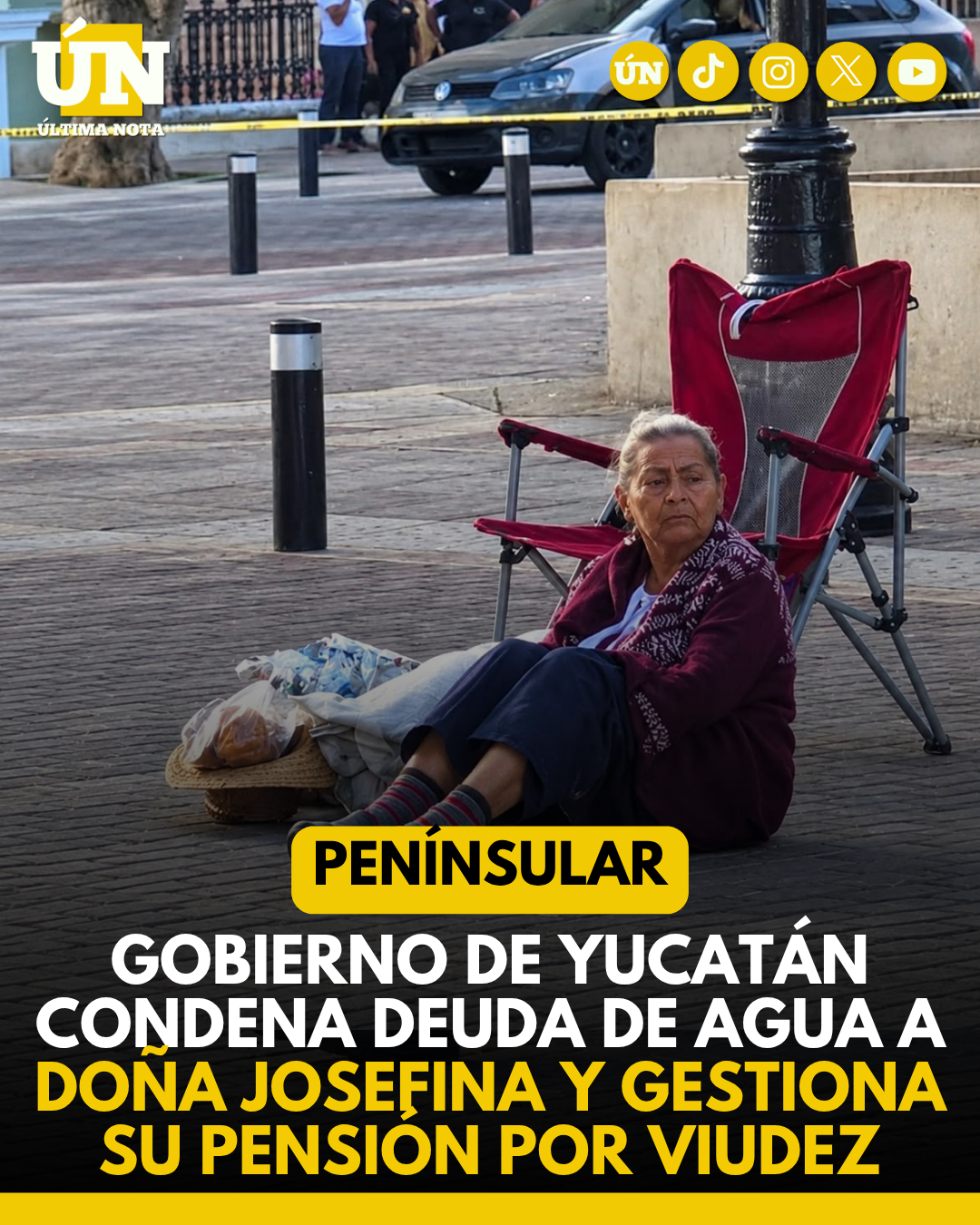 Gobierno de Yucatán condena deuda de agua a doña Josefina y gestiona su pensión por viudez
